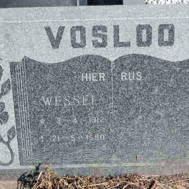 VOSLOO Wessel 1912-1980