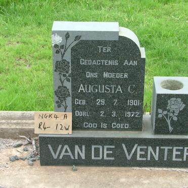 VENTER Augusta C., van de 1901-1972