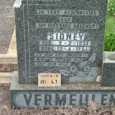 VERMEULEN Sidney 1933-1961