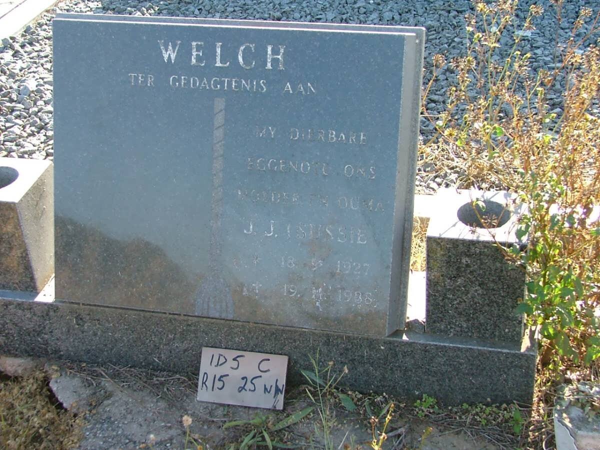 WELCH J.J. 1927-1988