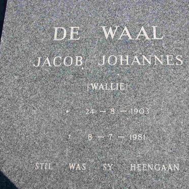 WAAL Jacob Johannes, de 1903-1981