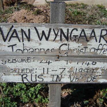 WYNGAARD Johannes Christoffel, van 1946-1999