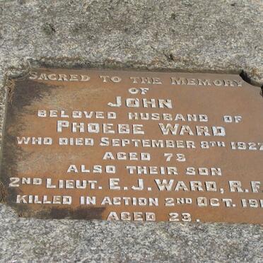 WARD John -1927 :: WARD E.J. -1917