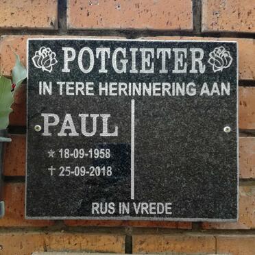 POTGIETER Paul 1958-2018