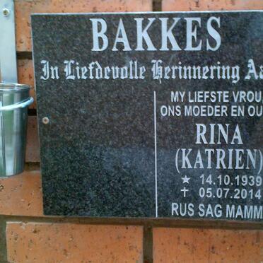 BAKKES Rina 1939-2014