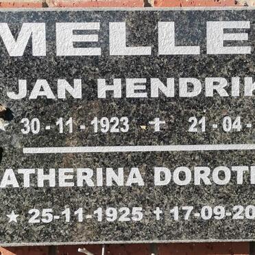 MELLET Jan Hendrik 1923-1997 &amp; Catherina Dorothea 1925-2016