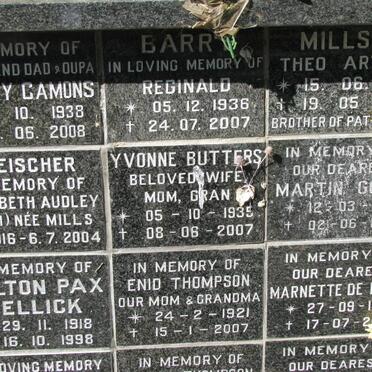 BARR :: BUTTERS :: THOMPSON :: MILLSON :: GOUWS :: DE LANGE