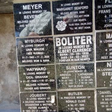 MEYER :: MYBURGH :: HAYWARD :: JOUBERT :: SCHMITZ :: SEAFORD :: BOLITER :: SUNTON :: BUTLER :: LOTTERING 