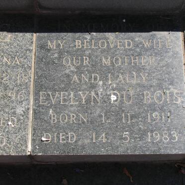 BOIS Evelyn, du 1911-1983