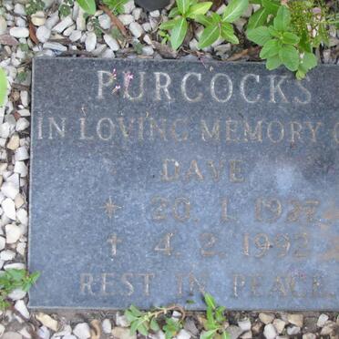 PURCOCKS Dave 1937-1992