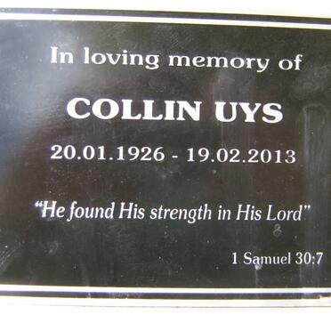 UYS Collin 1926-2013