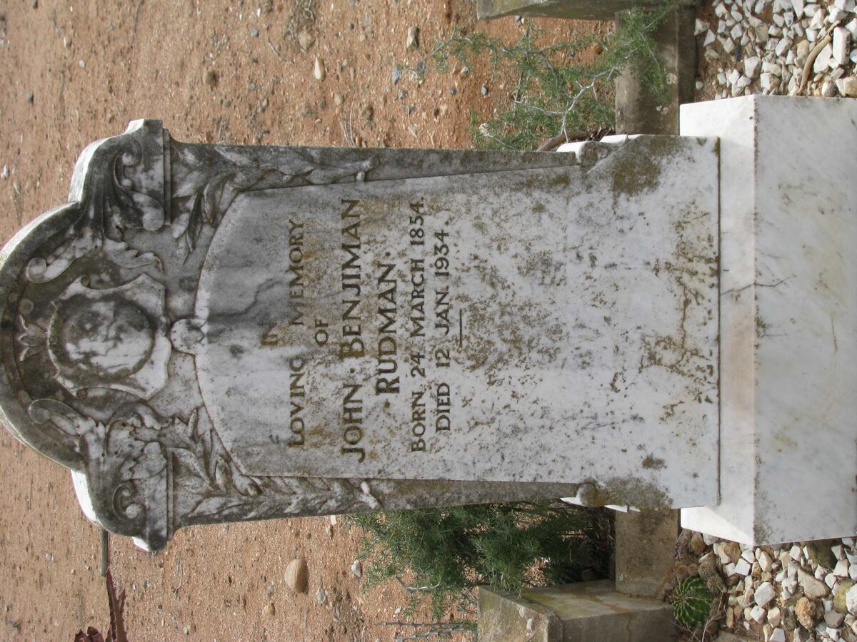 RUDMAN John Benjiman 1854-1934