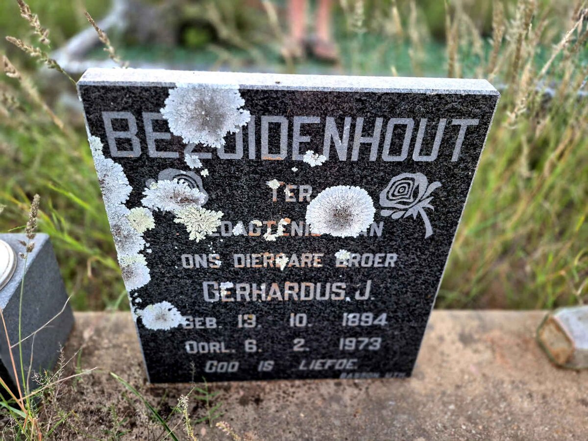BEZUIDENHOUT Gerhardus J. 1894-1973