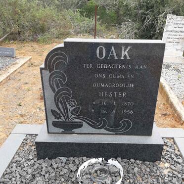 OAK Hester 1870-1958
