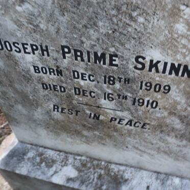 SKINNER Joseph Prime 1909-1910
