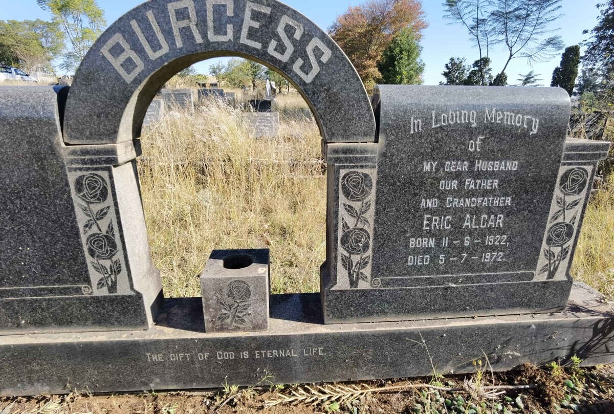 BURGESS Eric Algar 1922-1972