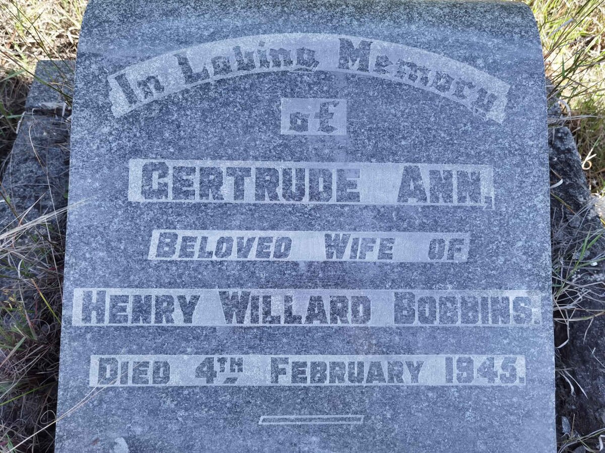 BOBBINS Gertrude Ann -1945