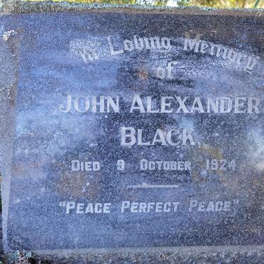 BLACK John Alexander -1924