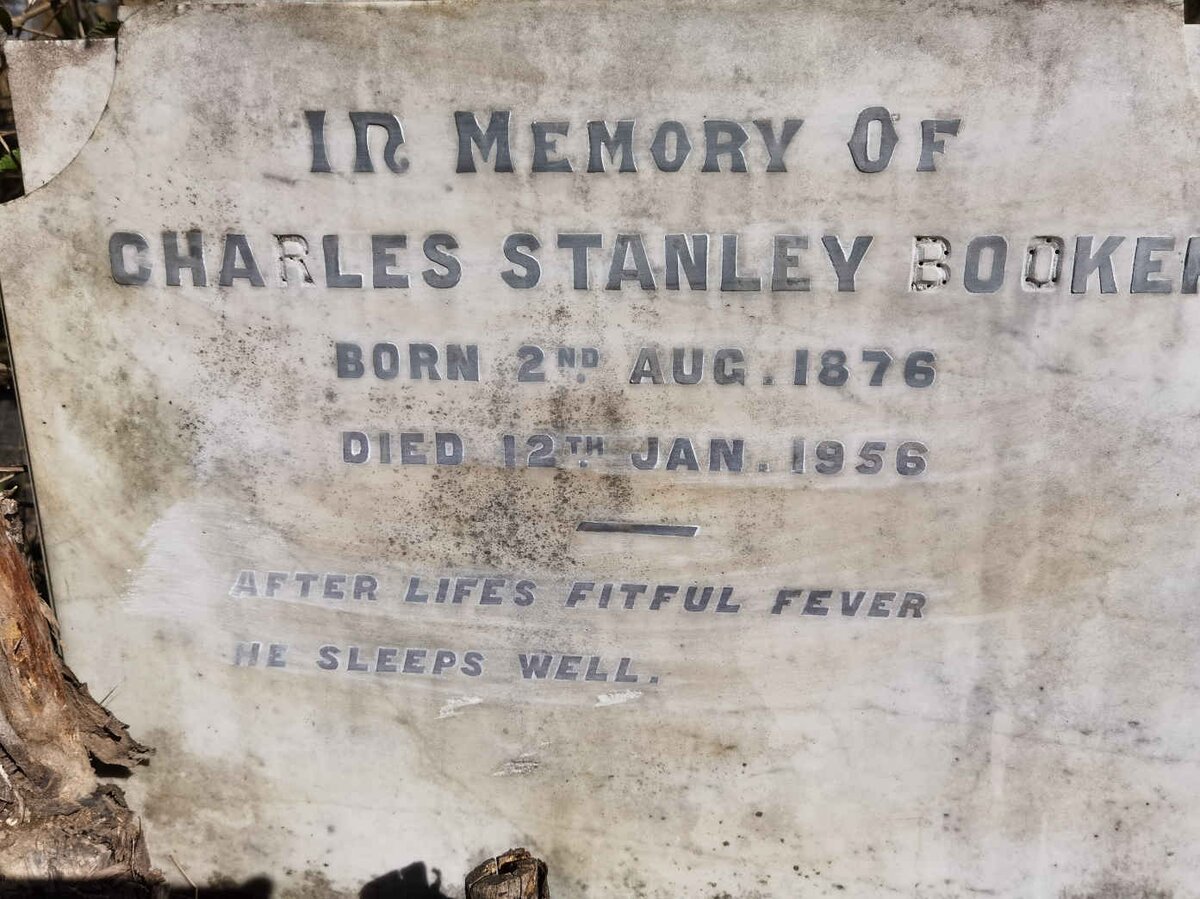 BOOKER Charles Stanley 1876-1956