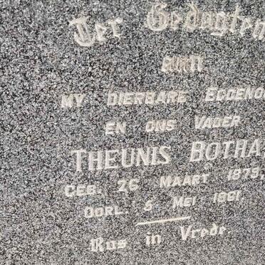 BOTHA Theunis 1879-1961