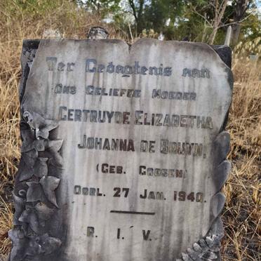 BRUYN Gertruyde Elizabetha Johanna, de nee GOOSEN -1940