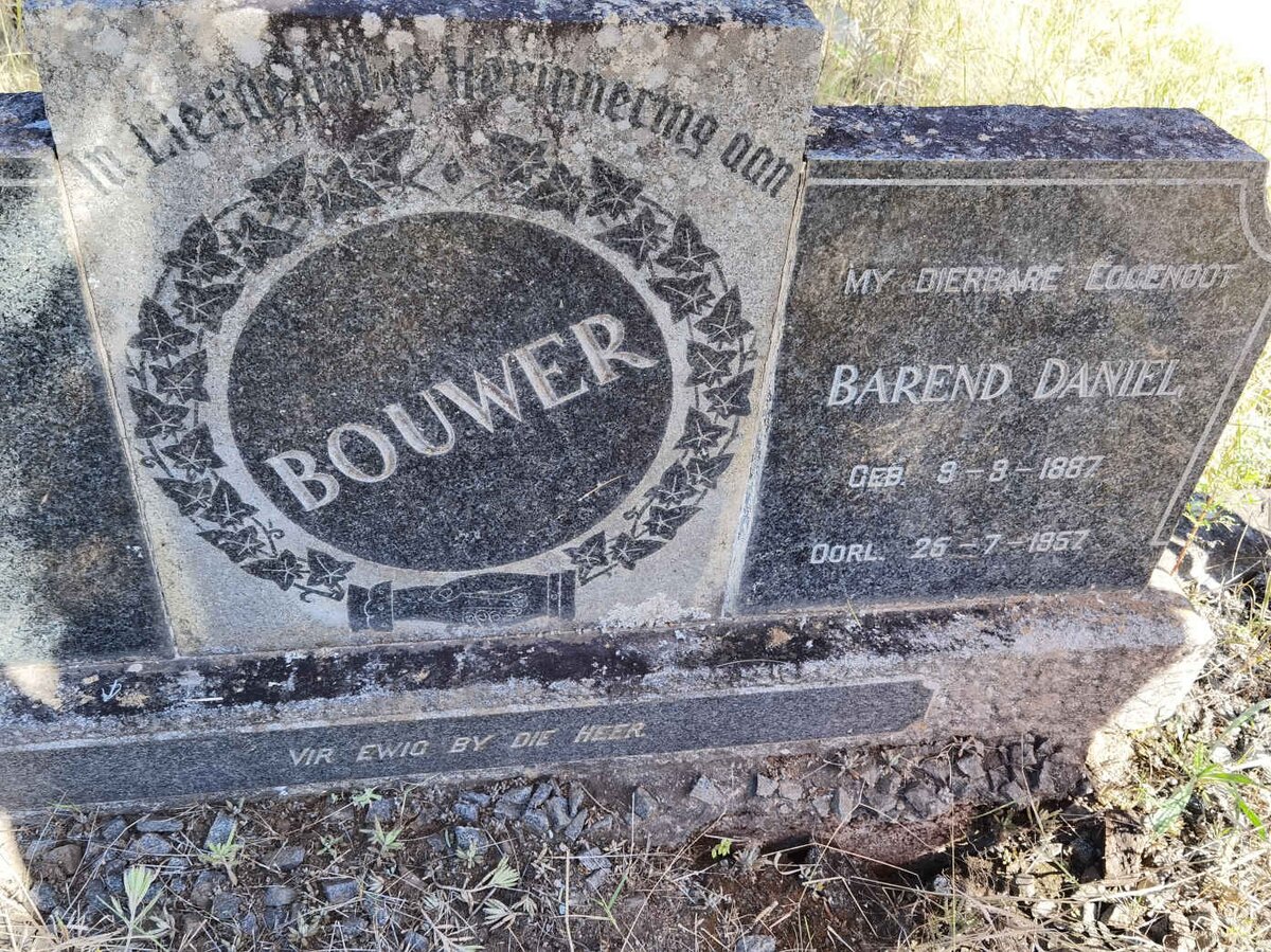 BOUWER Barend Daniel 1887-1957