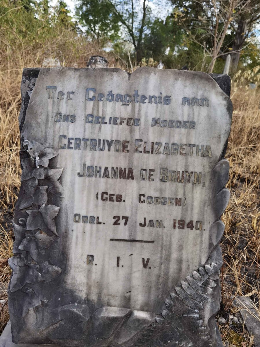 BRUYN Gertruyde Elizabetha Johanna, de nee GOOSEN -1940
