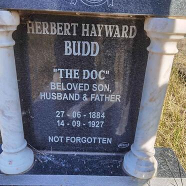 BUDD Herbert Hayward 1884-1927