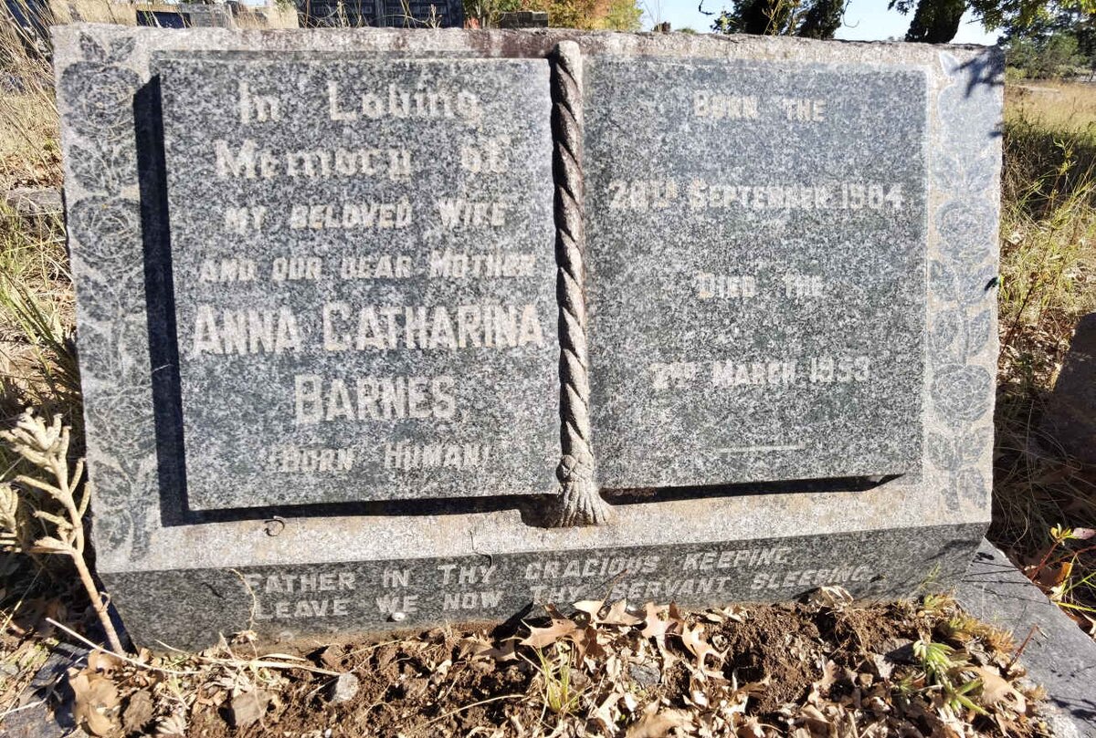 BARNES Anna Catharina 1904-1953