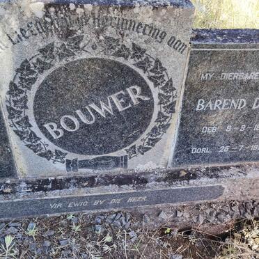 BOUWER Barend Daniel 1887-1957