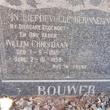 BOUWER Willem Christiaan 1915-1959