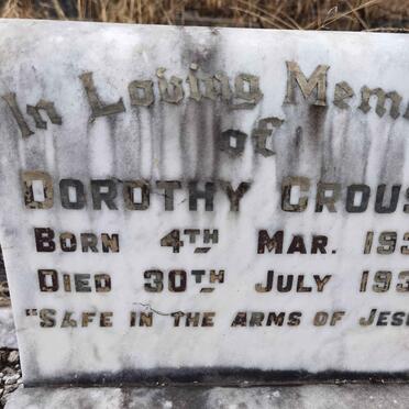 CROUSE Dorothy 1937-1937