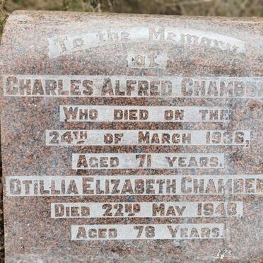 CHAMBERS Charles Alfred -1936 :: CHAMBERS Otillia Elizabeth -1943