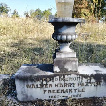 FREEMANTLE Walter Harry Paxton 1881-1958