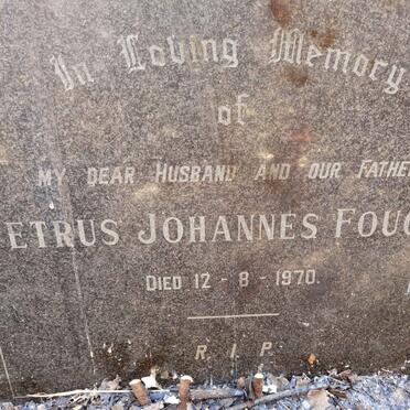 FOUCHE Petrus Johannes -1970