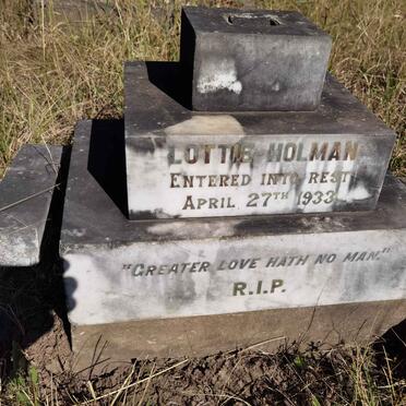 HOLMAN Lottie -1933