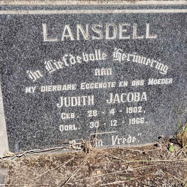 LANSDELL Judith Jacoba 1902-1966