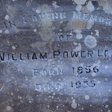 LEARY William Power 1856-1935