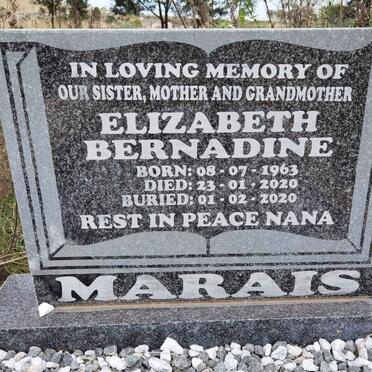 MARAIS Elizabeth Bernadine 1963-2020