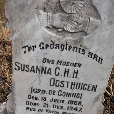 OOSTHUICEN Susanna C.H.H. nee DE CONING 1868-1947
