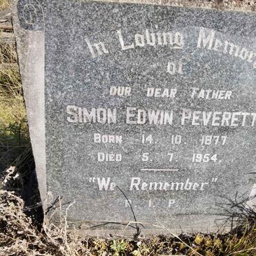 PEVERETT Simon Edwin 1877-1954