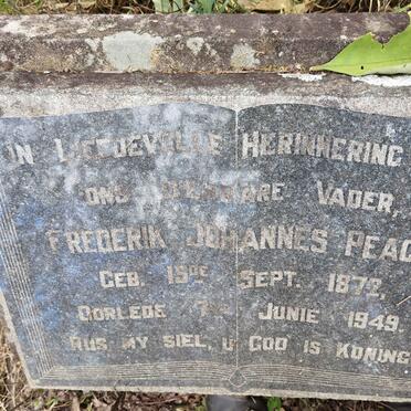 PEACH Frederik Johannes 1872-1949