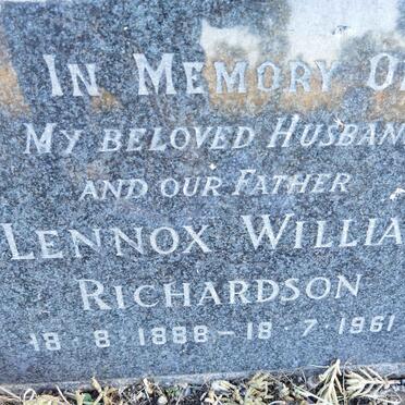 RICHARDSON Lennox William 1888-1961