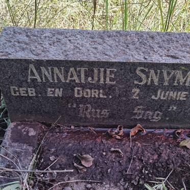 SNYMAN Annatjie 1962-1962