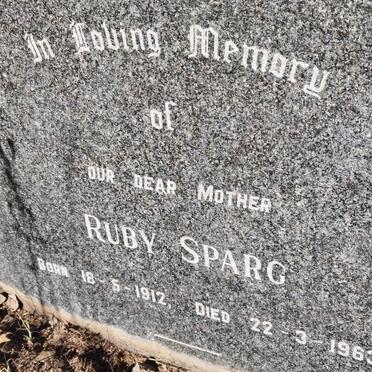 SPARG Ruby 1912-1963