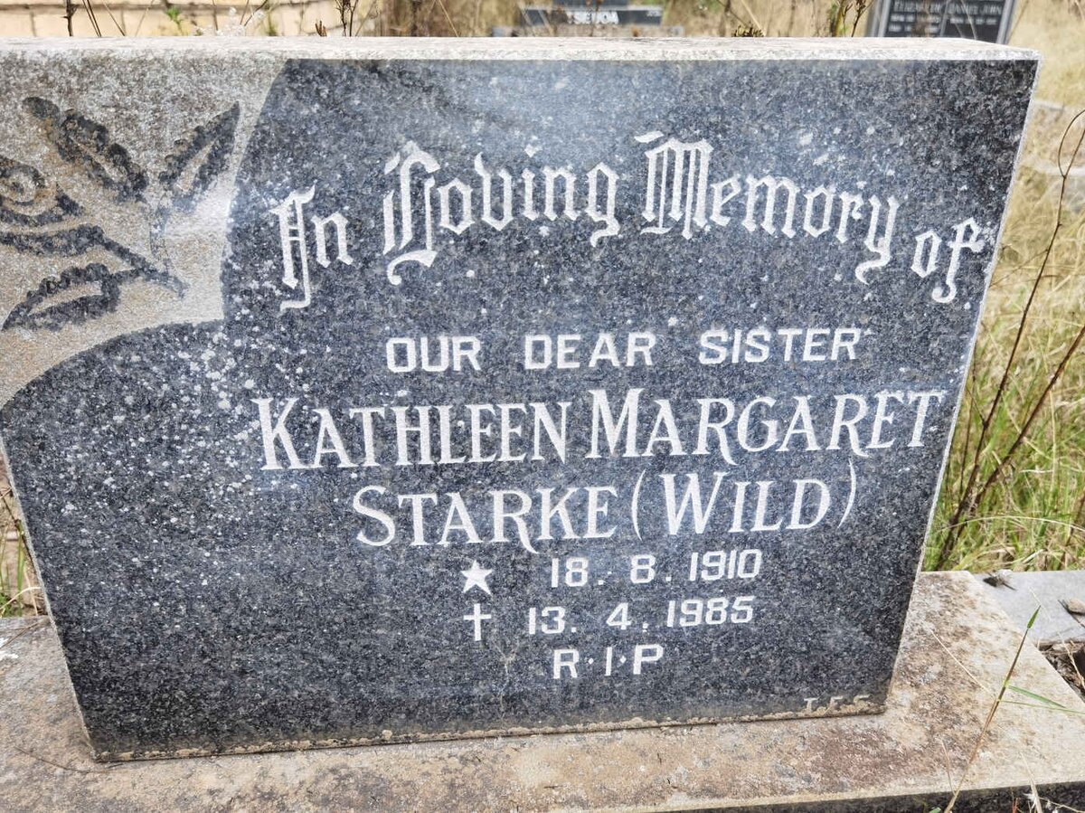 STARKE Kathleen Margaret nee WILD 1910-1985