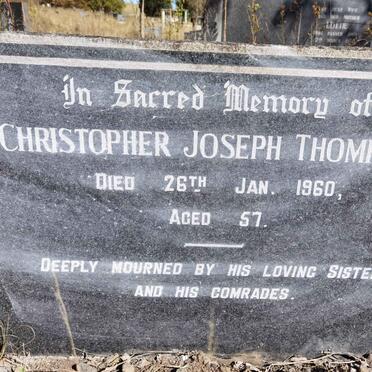 THOMPSON Christopher Joseph -1960