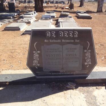 BEER Wentzel Christoffel, de 1921-2000 &amp; Sophia Christina 1919-2010