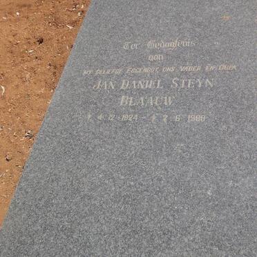 BLAAUW Jan Daniel Steyn 1924-1988