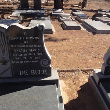 BEER Gerhardus Hendrik, de 1885-1990 &amp; Martha Maria COETZER 1892-1966